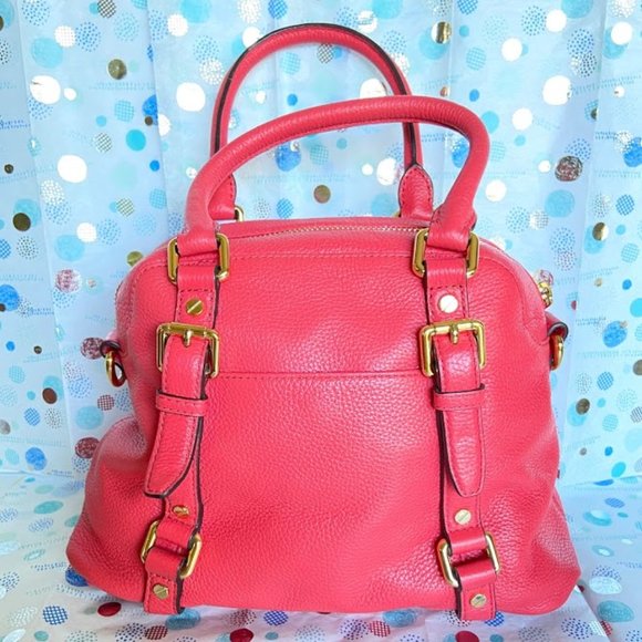 MICHAEL KORS PEBBLED LEATHER BEDFORD SATCHEL - Picture 3 of 6